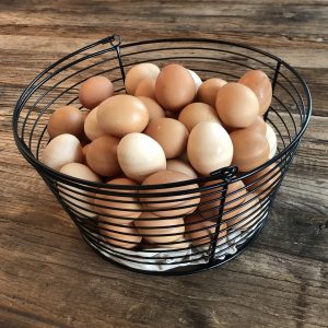 basket of Fresh Local Free Range Eggs - 1 dozen eggs weekly